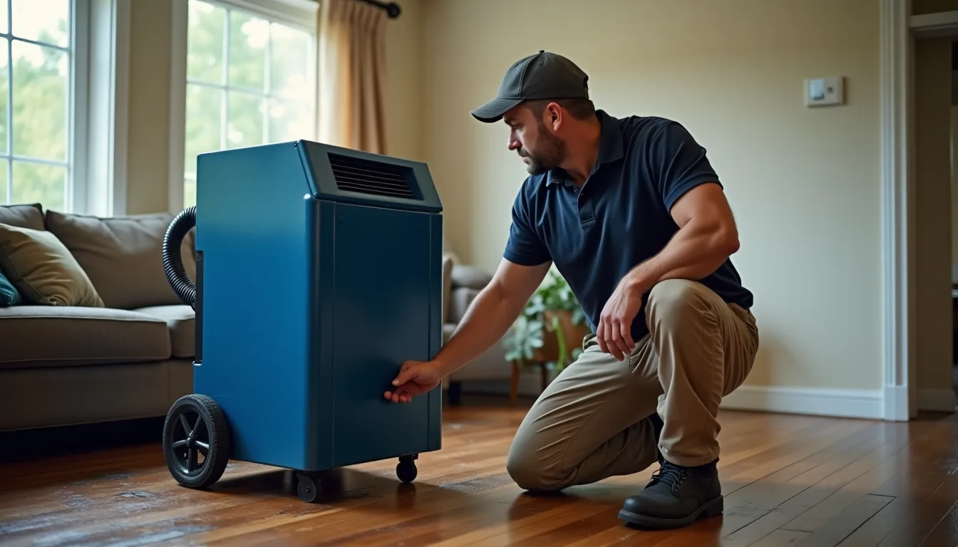 Water damage restoration service